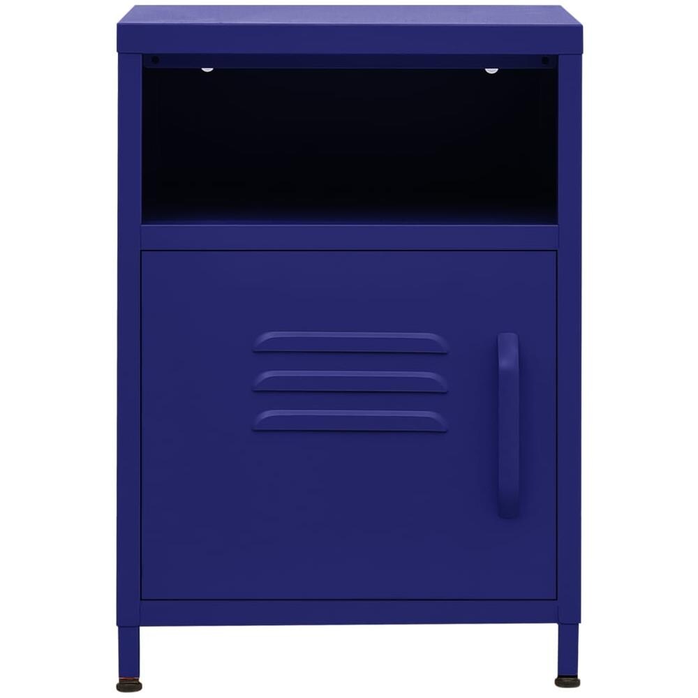 Comodino Blu Marino 35x35x51 Cm In Acciaio - Foto 3