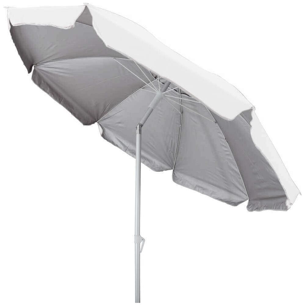Ombrellone Da Spiaggia In Alluminio Colore Bianco - Foto 1