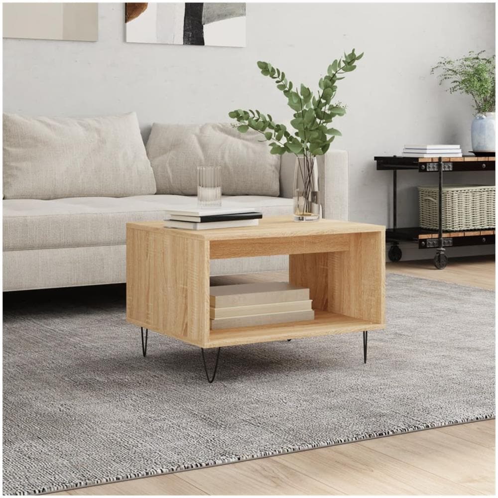 Tavolino Da Salotto Rovere Sonoma 60x50x40 Cm Legno Multistrato - Foto 1