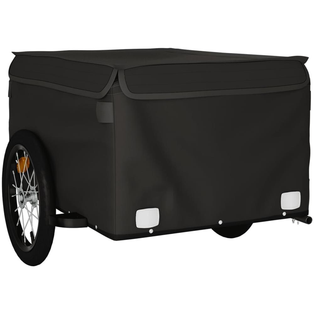 Rimorchio Da Bici Da Carico Nero 45 Kg In Ferro - Foto 2
