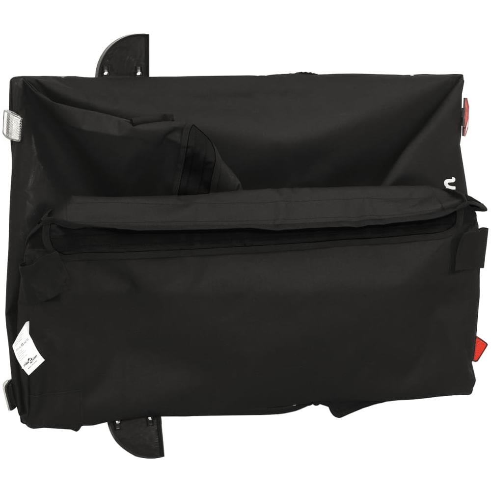 Rimorchio Da Bici Da Carico Nero 45 Kg In Ferro - Foto 5