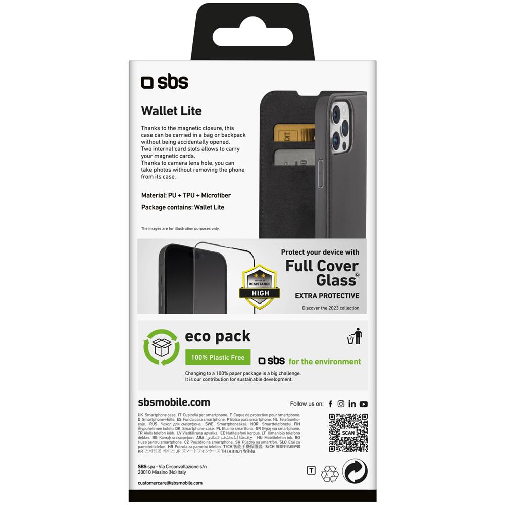 TEBKLITEIP1567PK custodia per cellulare 17 cm (6.7"") Custodia a borsellino Nero per iPhone 15 - Foto 5