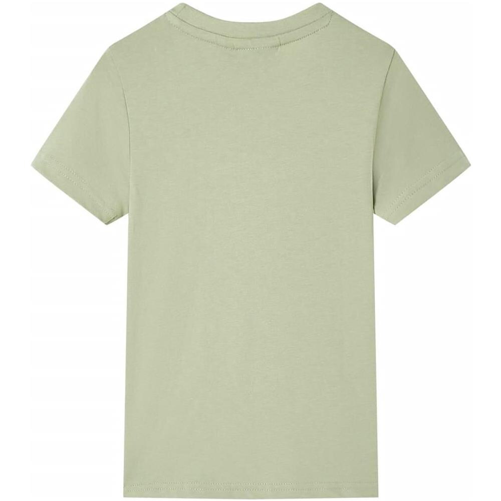 Maglietta da Bambino a Maniche Corte Cachi Chiaro 128 - Foto 2