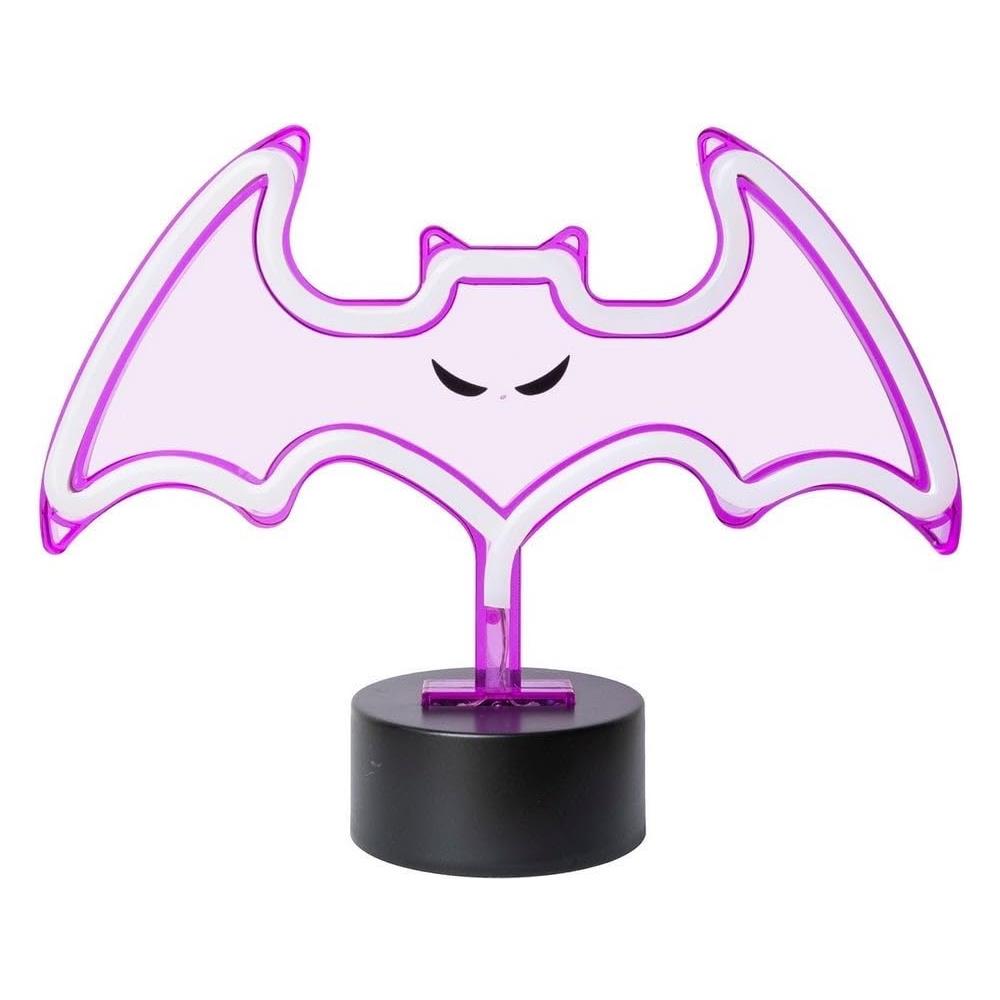 Pipistrello con supporto e luce al neon 13x28 cm - Foto 1