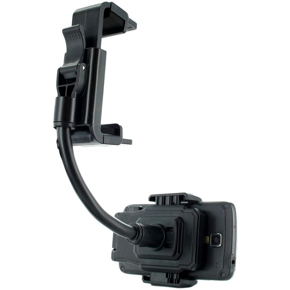 Supporto Auto Girevole Fissaggio Specchietto Per Smartphone - Foto 10