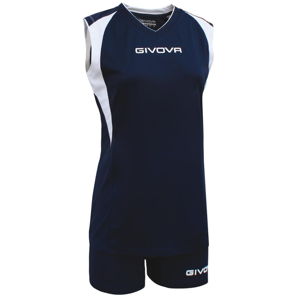 Kit Volley Spike Completino Per La Pallavolo Di Maglia Smanicata E Pantaloncino Di Colore Blu / bianco Taglia Xl - Foto 1
