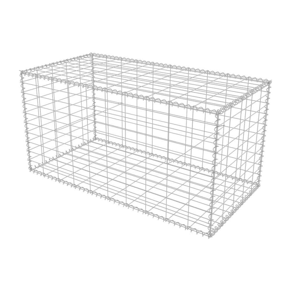 Gabbione In Rete D'acciaio Canestro Da Parete 100x50x50 Cm - Foto 2