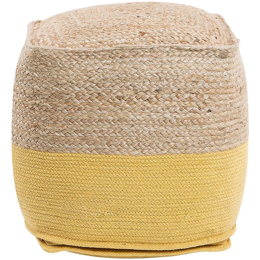 Pouf Giallo 44x44cm Kirama - Foto 2