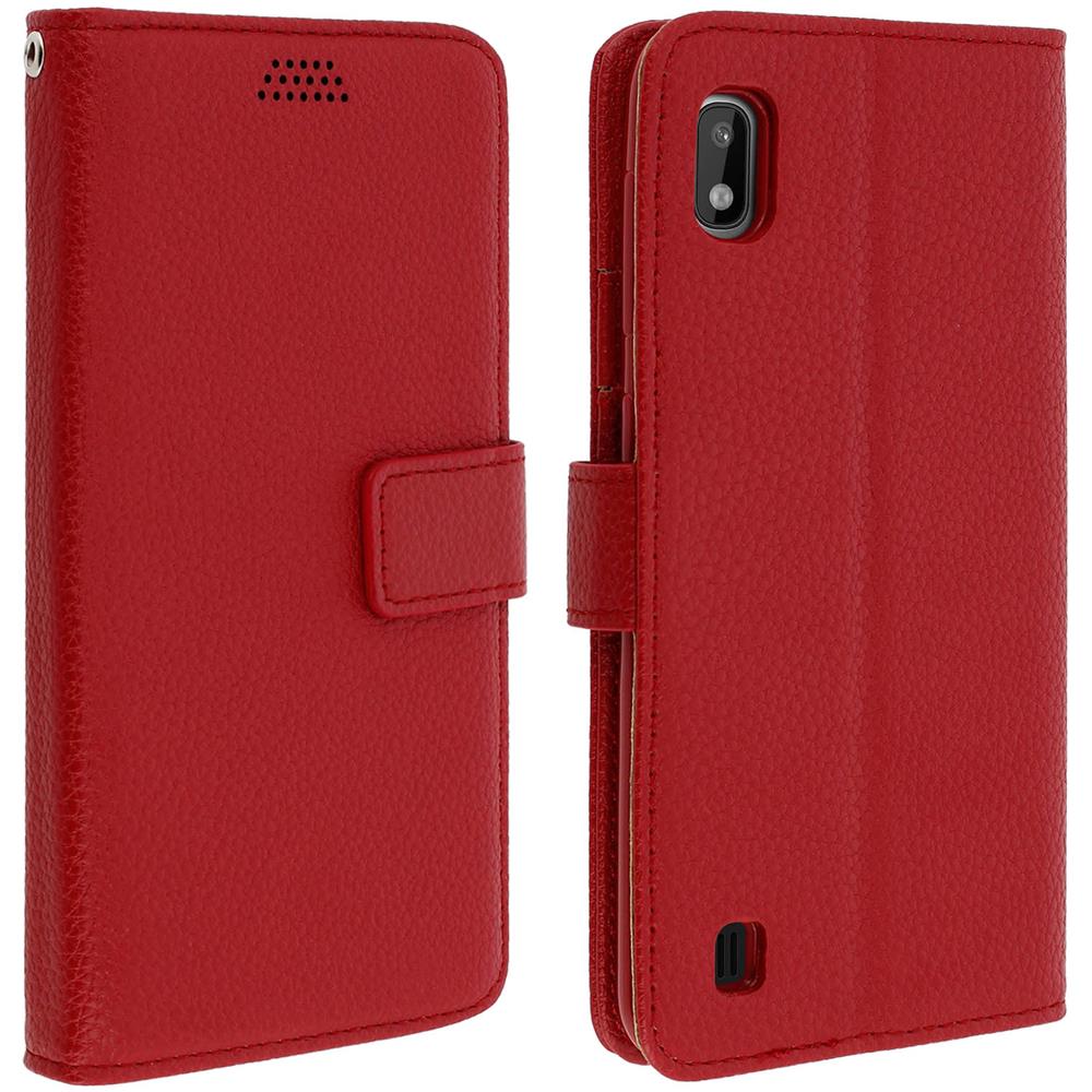 Custodia Galaxy A10 Portafoglio Supporto Video Cover Soft Touch - Rosso - Foto 1