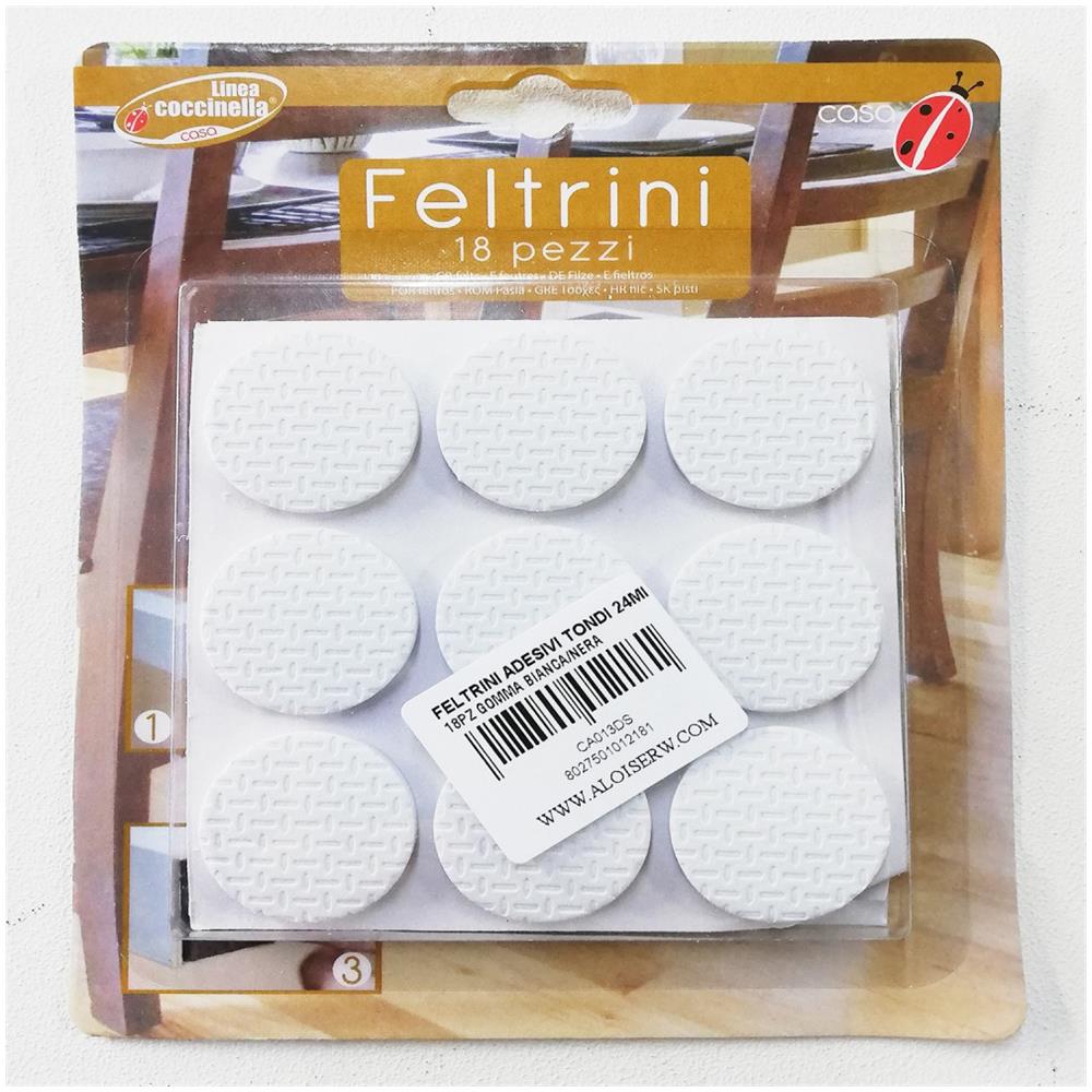 Feltrini adesivi marroni per mobili 28mm - Foto 1