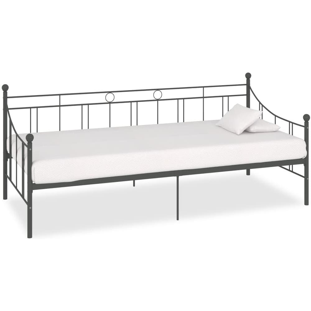 Telaio Divano Letto Grigio In Metallo 90x200 Cm - Foto 1
