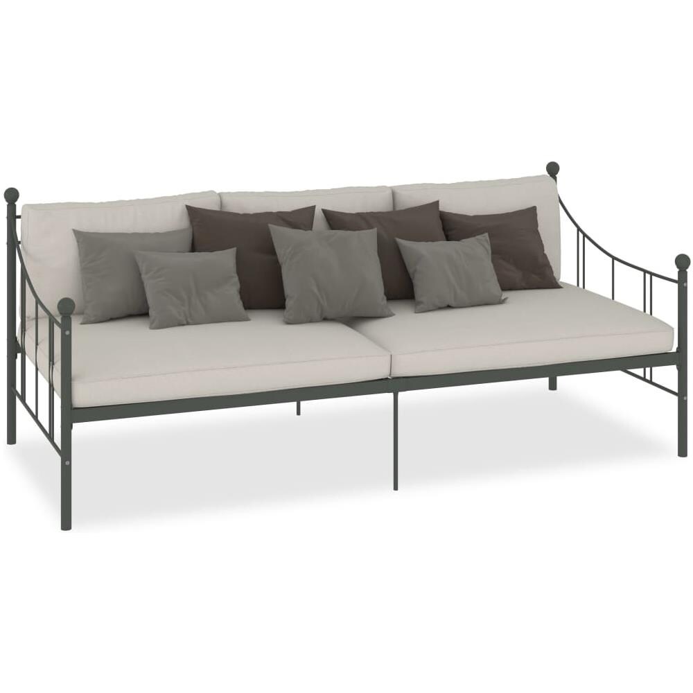 Telaio Divano Letto Grigio In Metallo 90x200 Cm - Foto 2
