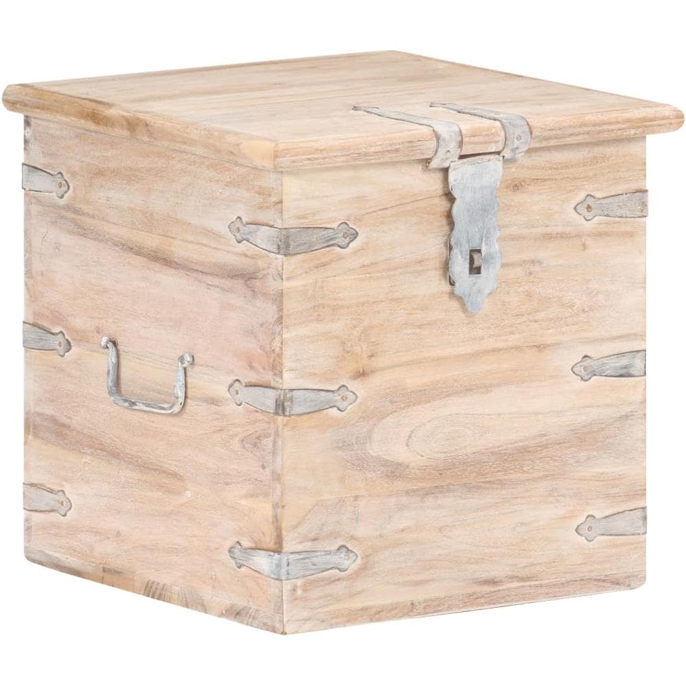 Baule 40x40x40 Cm In Legno Massello Di Acacia - Foto 1