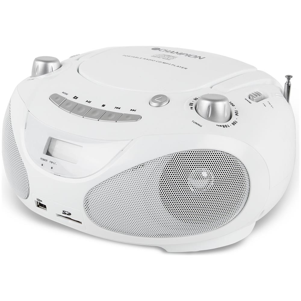 Boombox Cd / Radio / Mp3 / Usb Bianco - Foto 4