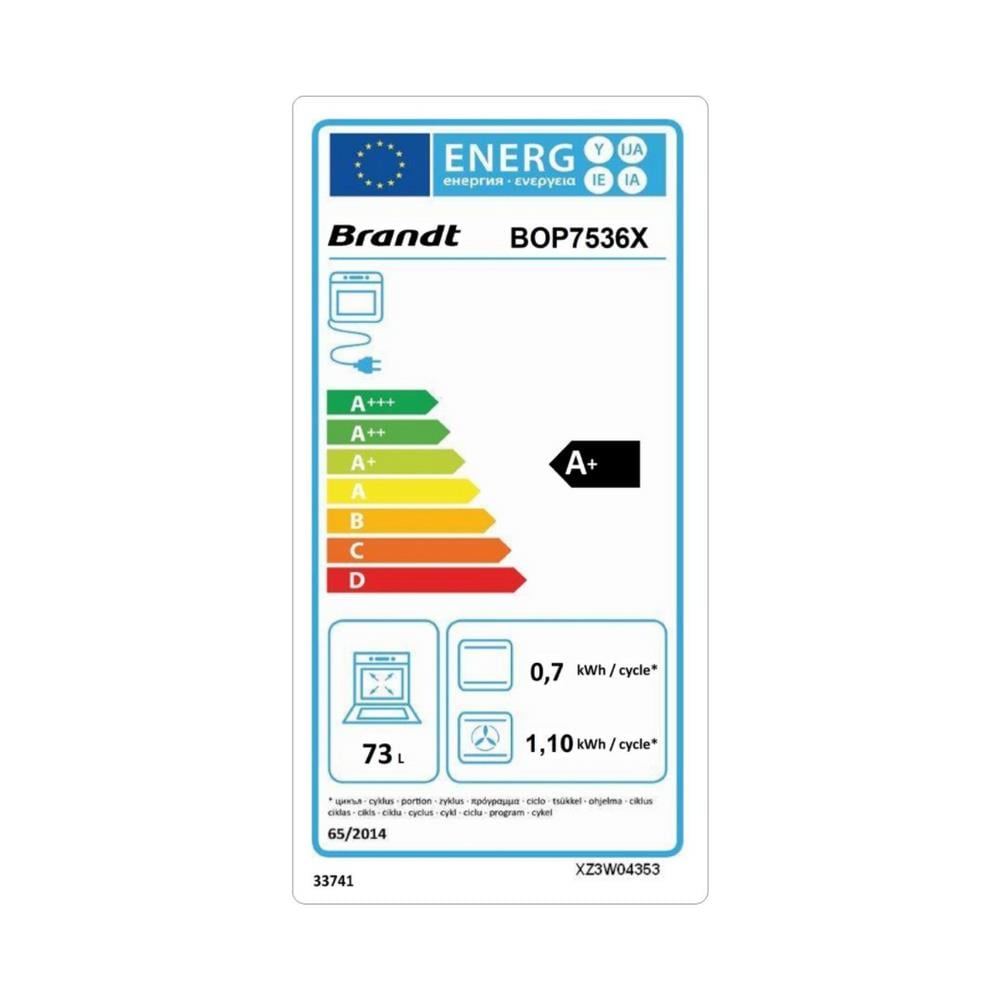 Forno Multifunzione Da Incasso 73l 60cm A+ Pirolisi Inox - Bop7536x - Foto 2