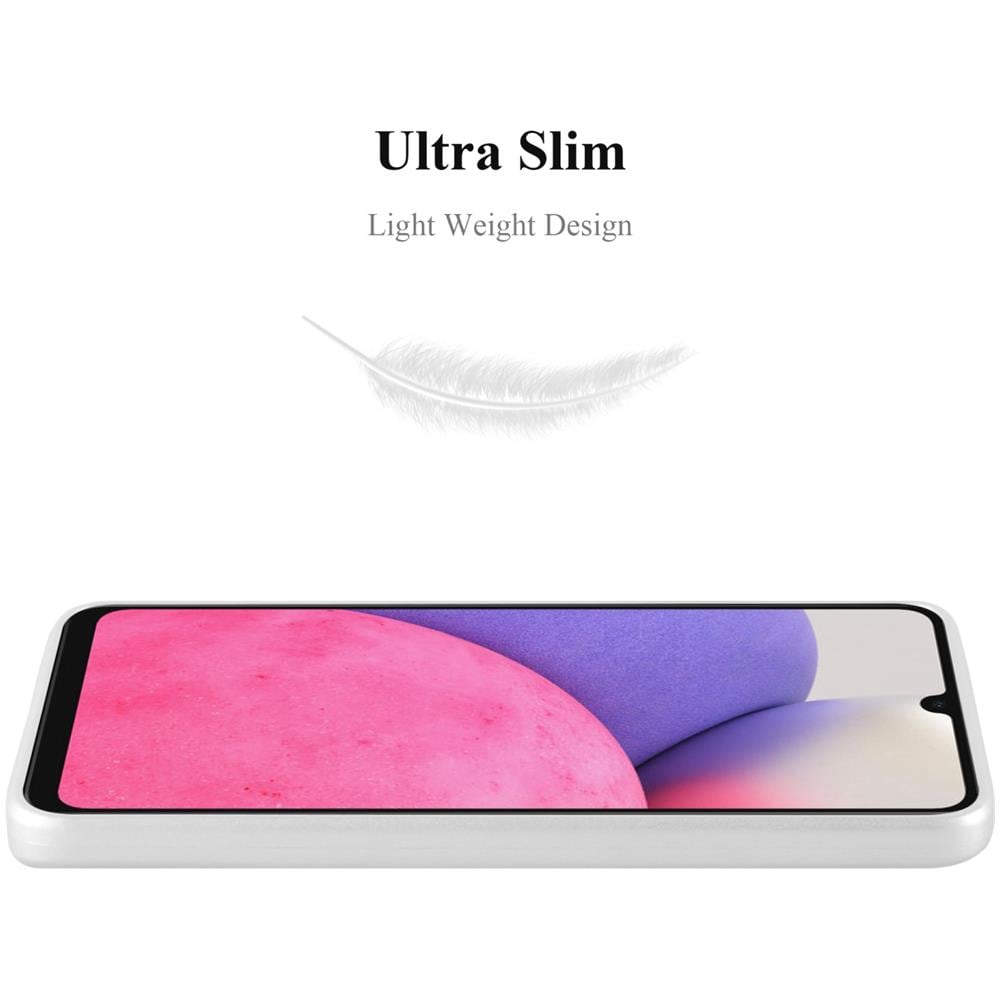 Custodia Compatibile Con Samsung Galaxy A33 5g In Argento Metallico - Coperchio Protettivo In Silicone Tpu Flessibile - Foto 2