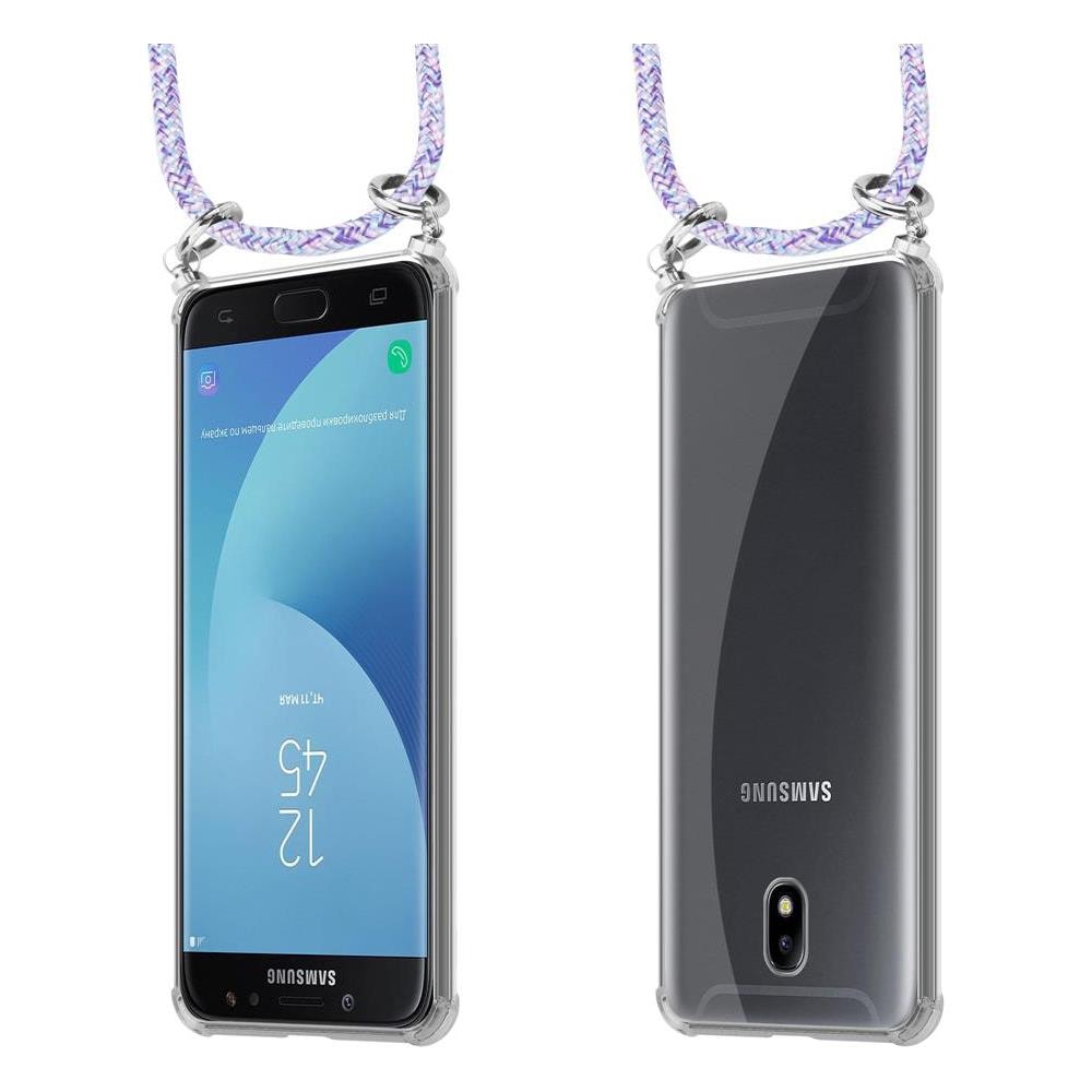 Catena Di Telefoni Cellulari Compatibile Con Samsung Galaxy J7 2018 In Unicorn - Coperchio Protettivo In Silicone Con Anelli D'argento, Cinturino In Corda E Custodia Staccabile - Foto 8