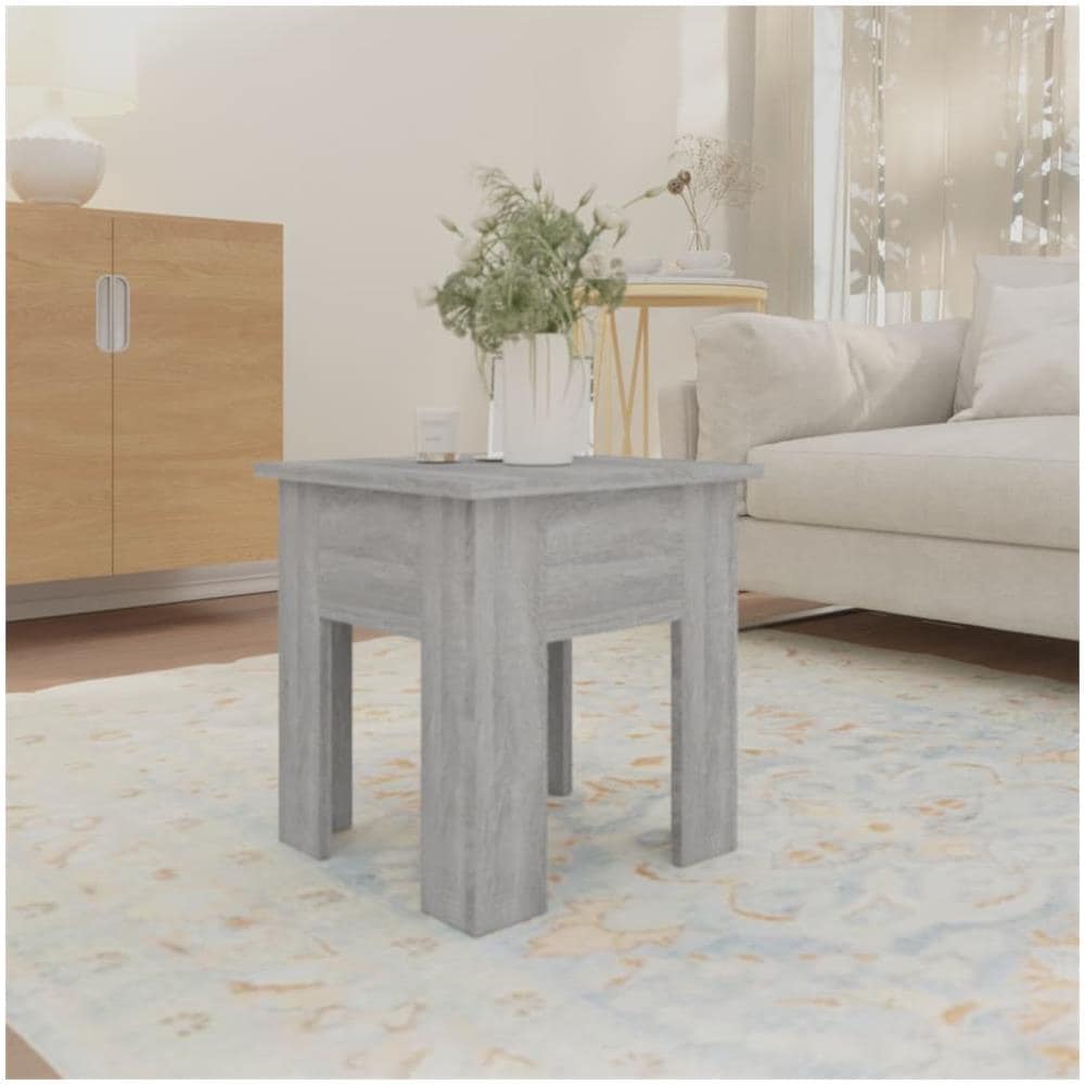 Tavolino da Salotto Grigio Sonoma 40x40x42 cm in Truciolato - Foto 3