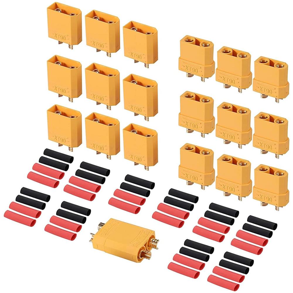 10 Paia Connettori Xt90 Di Alta Qualità, Maschio-femmina, Connettori Per Batterie Da Modellismo Rc Lipo - Foto 1