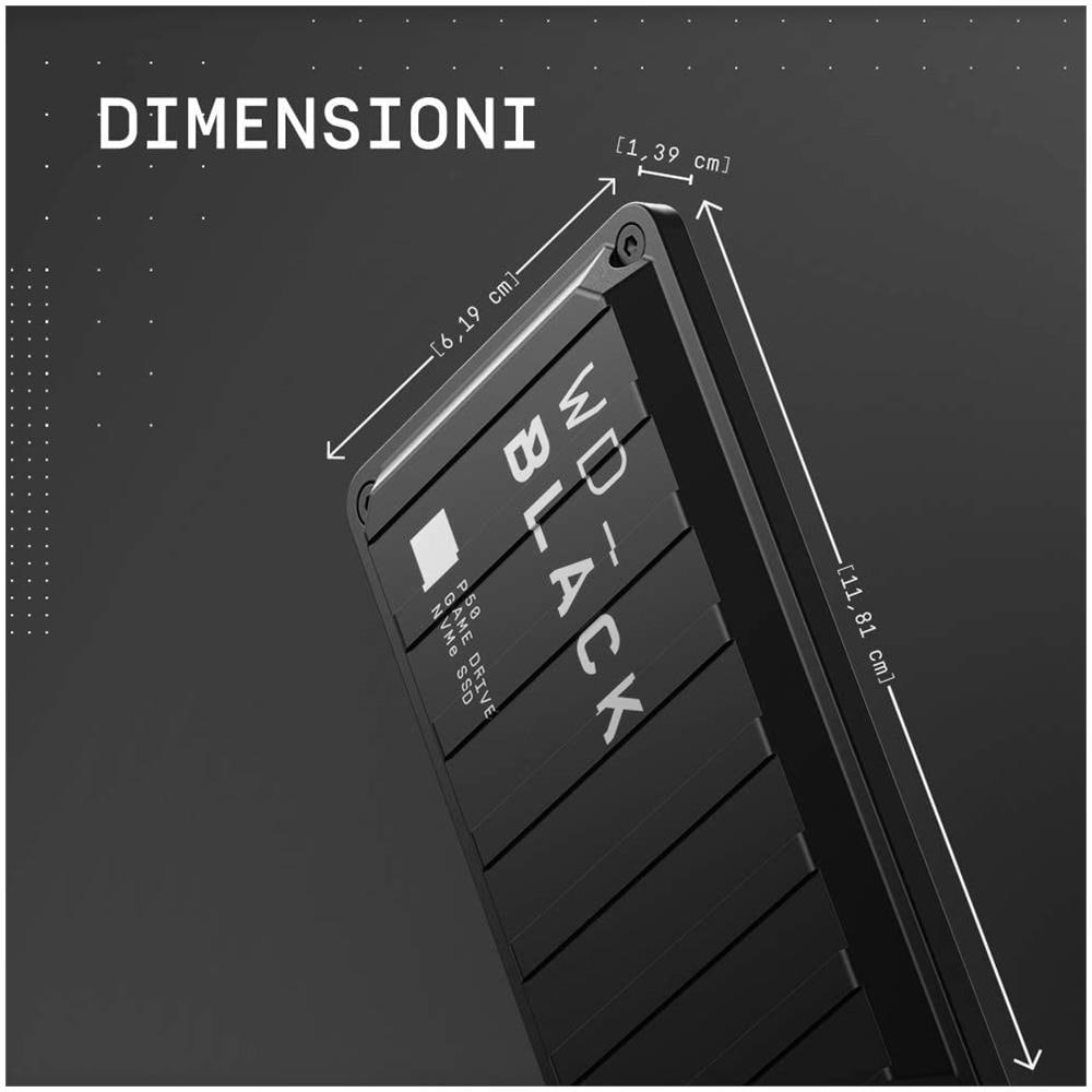 SSD Estermo 4 TB Serie WD BLACK P50 per Windows® 10+ / macOS 11+ / Xbox One™ / PlayStation™ 4 Pro USB 3.2 Gen 2 (3.1 Gen 2) - Foto 2
