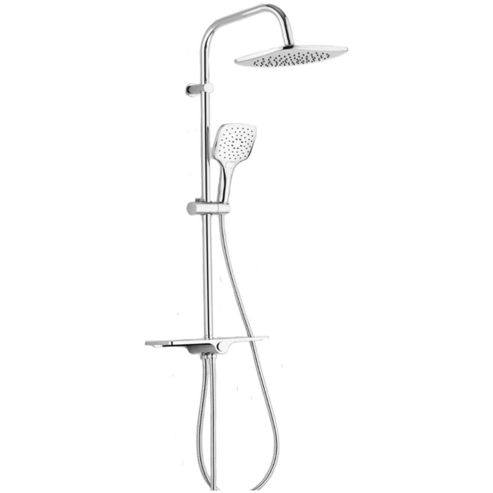 Colonna Doccia Ht Con Mensola Regolabile E Design Moderno Cromo Lucido - Foto 1
