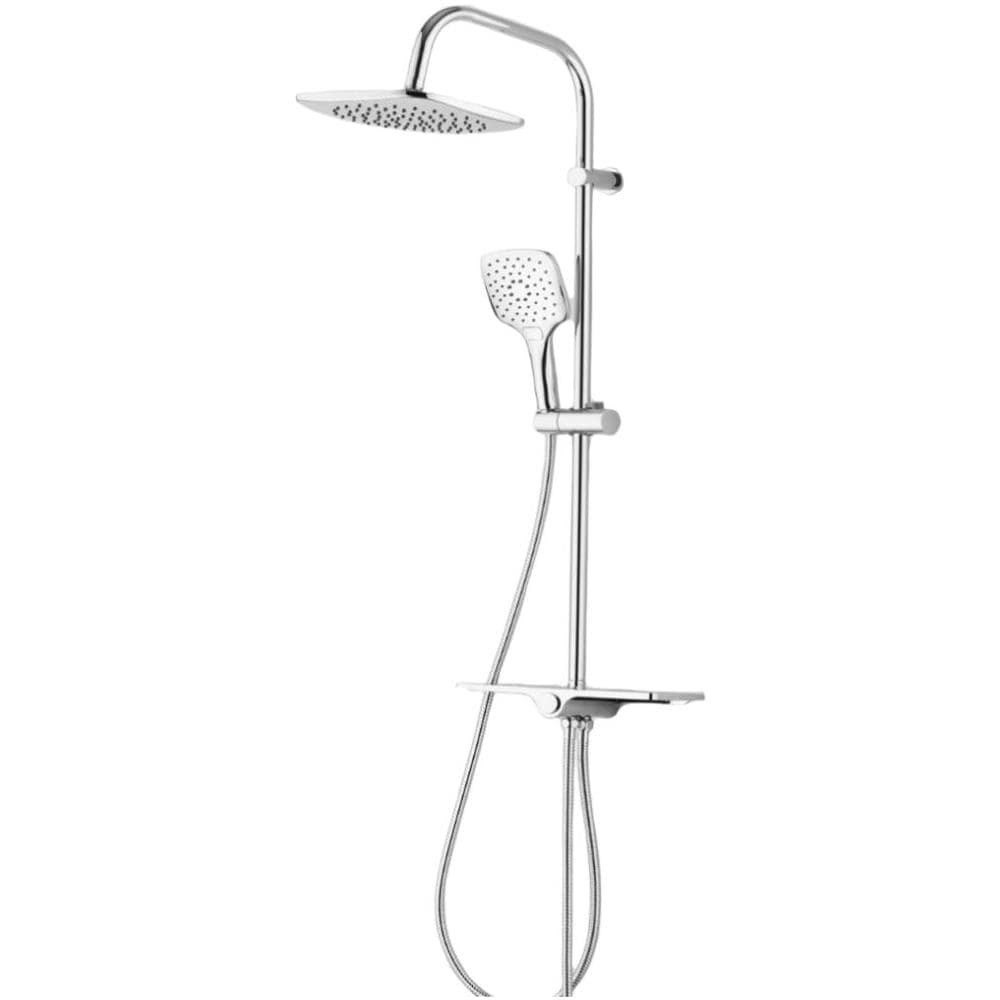 Colonna Doccia Ht Con Mensola Regolabile E Design Moderno Cromo Lucido - Foto 2
