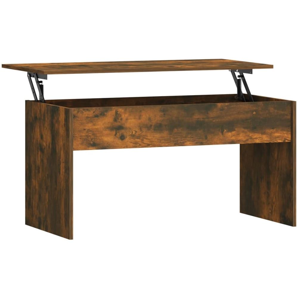 Tavolino Rovere Fumo 102x50,5x52,5 Cm In Legno Multistrato - Foto 2