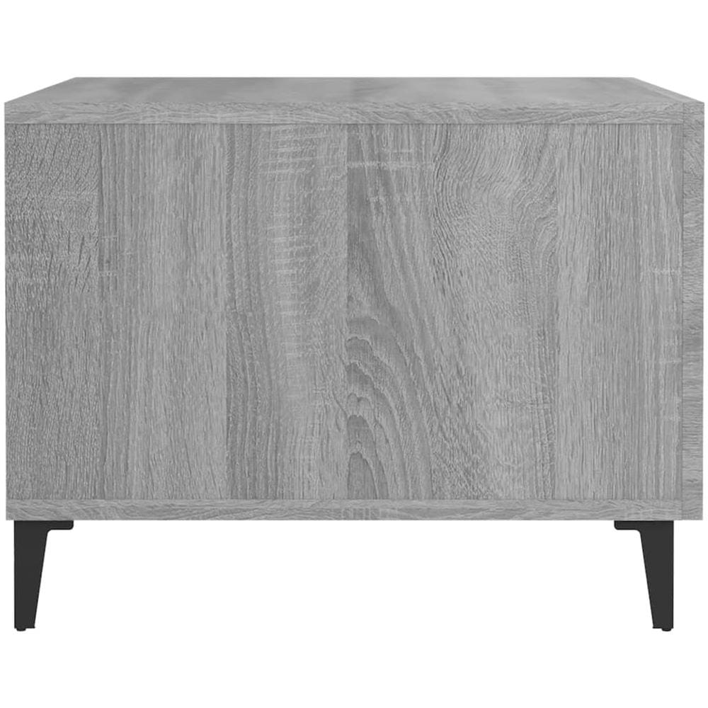 Tavolini Salotto Gambe In Metallo 2pz Grigio Sonoma 50x50x40 Cm - Foto 7