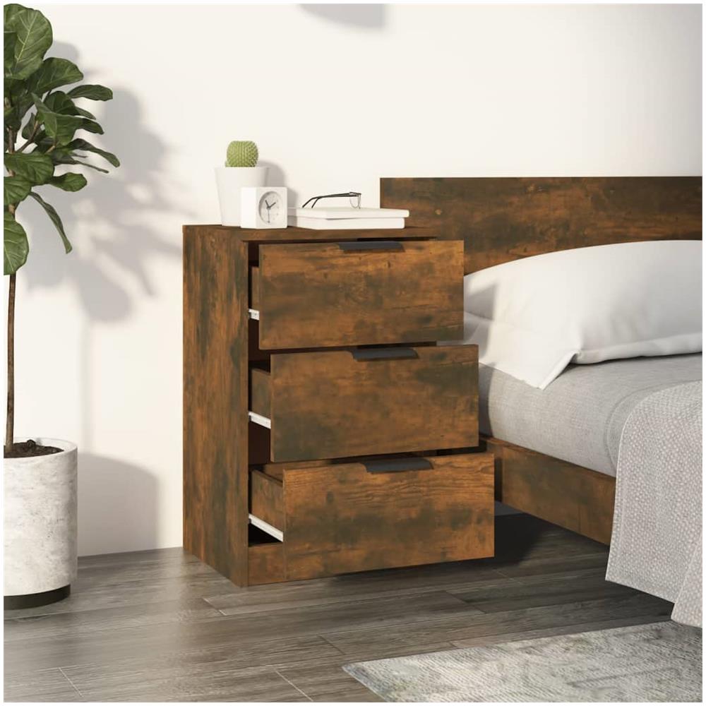 Comodino Rovere Fumo 40x36x65 Cm - Foto 2