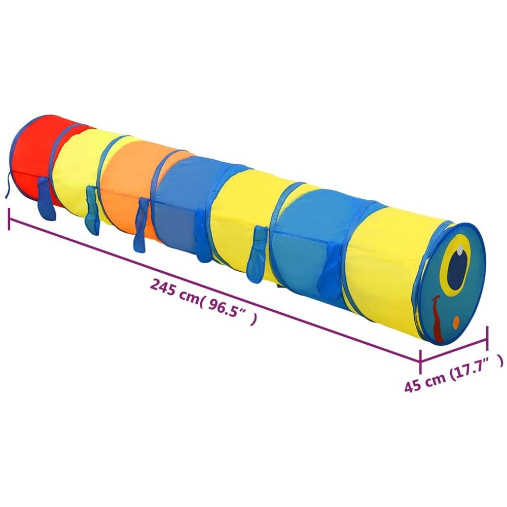 Tunnel Da Gioco Per Bambini Multicolore 145 Cm In Poliestere - Foto 2