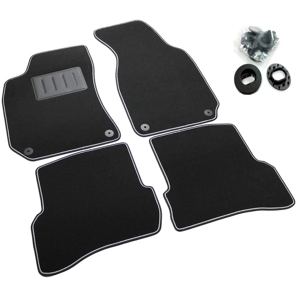 Set 4 Tappetini Auto Volkswagen Passat B5 Dal 1996-05 Moquette Neri Antiscivolo Sprint04705 - Foto 1