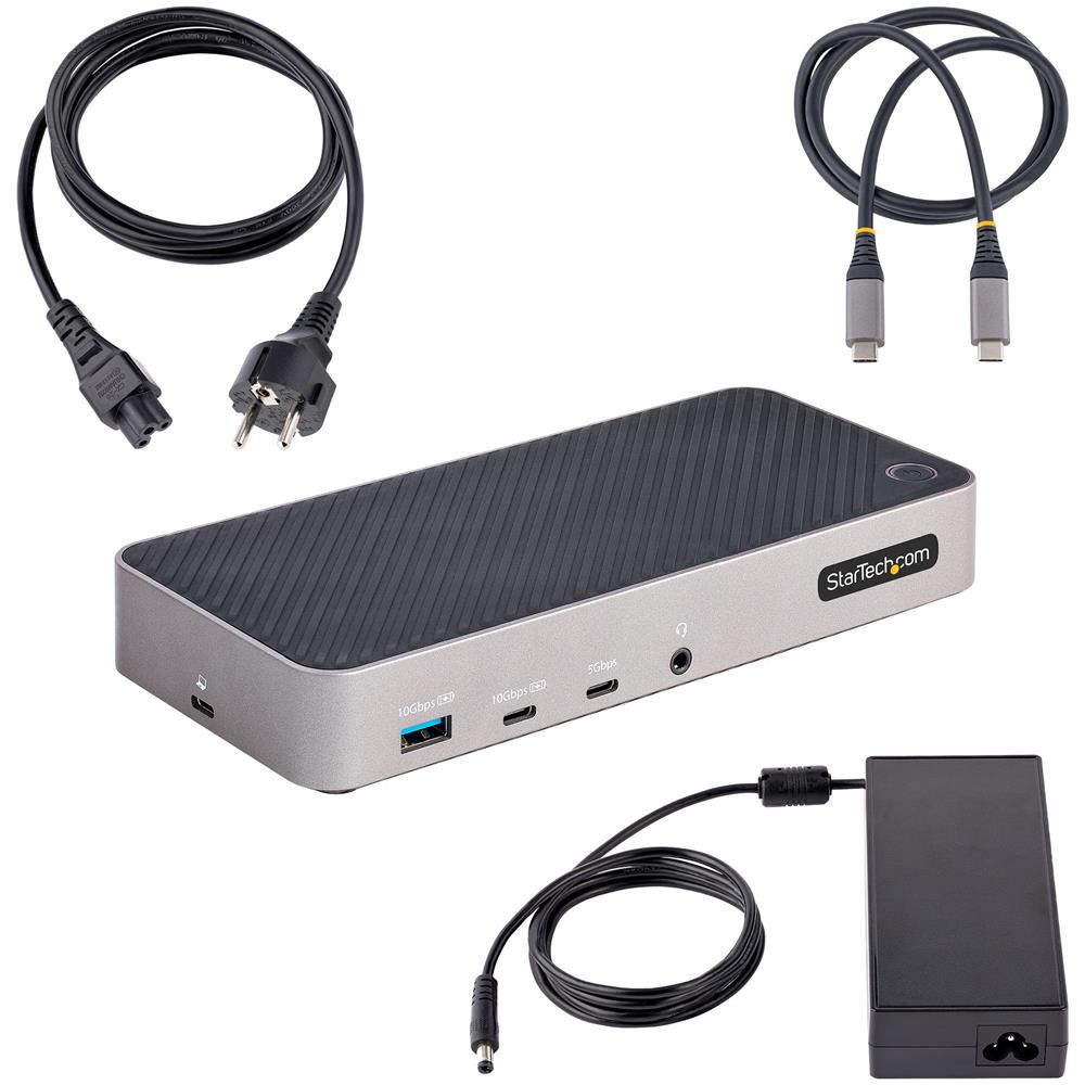 Docking Station Universale per Notebook 5x USB 3.2 / 2x DisplayPort / 3x HDMI per Triplo Monitor 4K Grigio / Argento + Power Delivery 100W - Foto 8