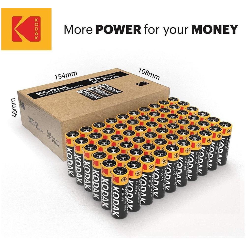 Batteria Aa Alcalina Xtralife (confezione Da 60) - Foto 1