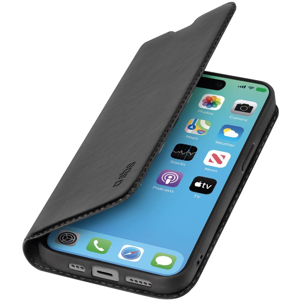 TEBKLITEIP1561PK custodia per cellulare 17 cm (6.7"") Custodia a borsellino Nero per iPhone 15 Pro Max - Foto 1