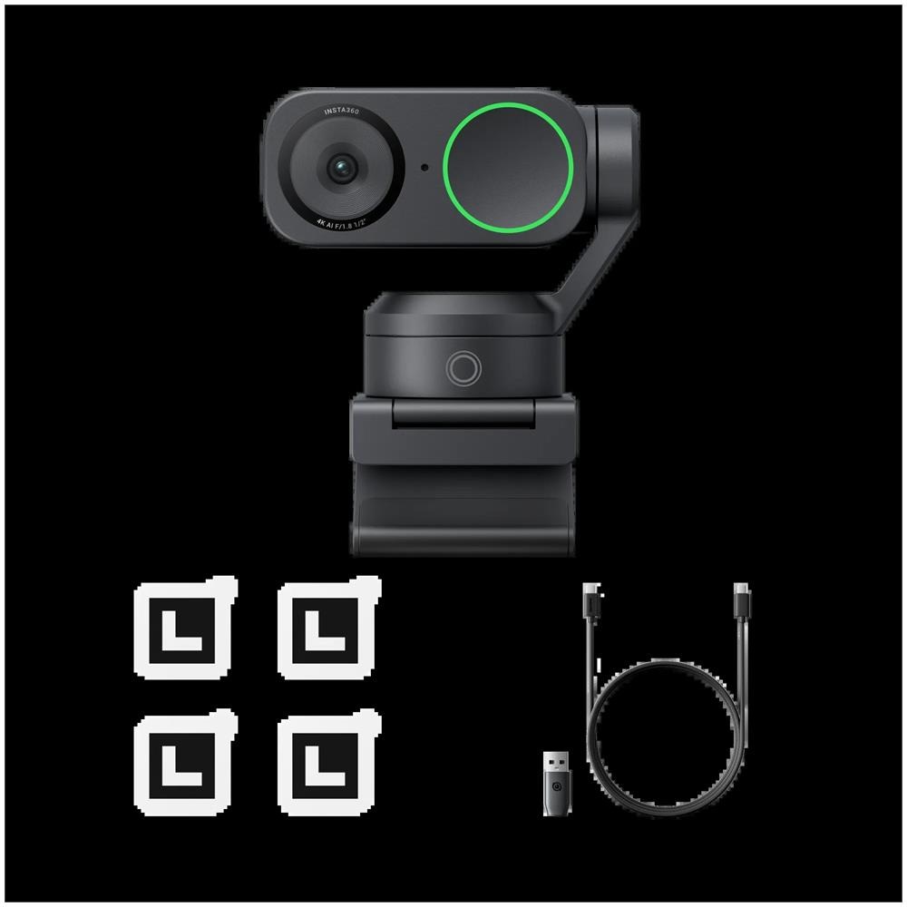 Link 2 webcam 3840 x 2160 Pixel USB Nero - Foto 7