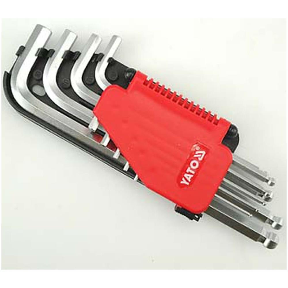 Set 9 Pz Chiavi Brugola Esagonali A Sfera 2 - 10 Mm - Foto 1