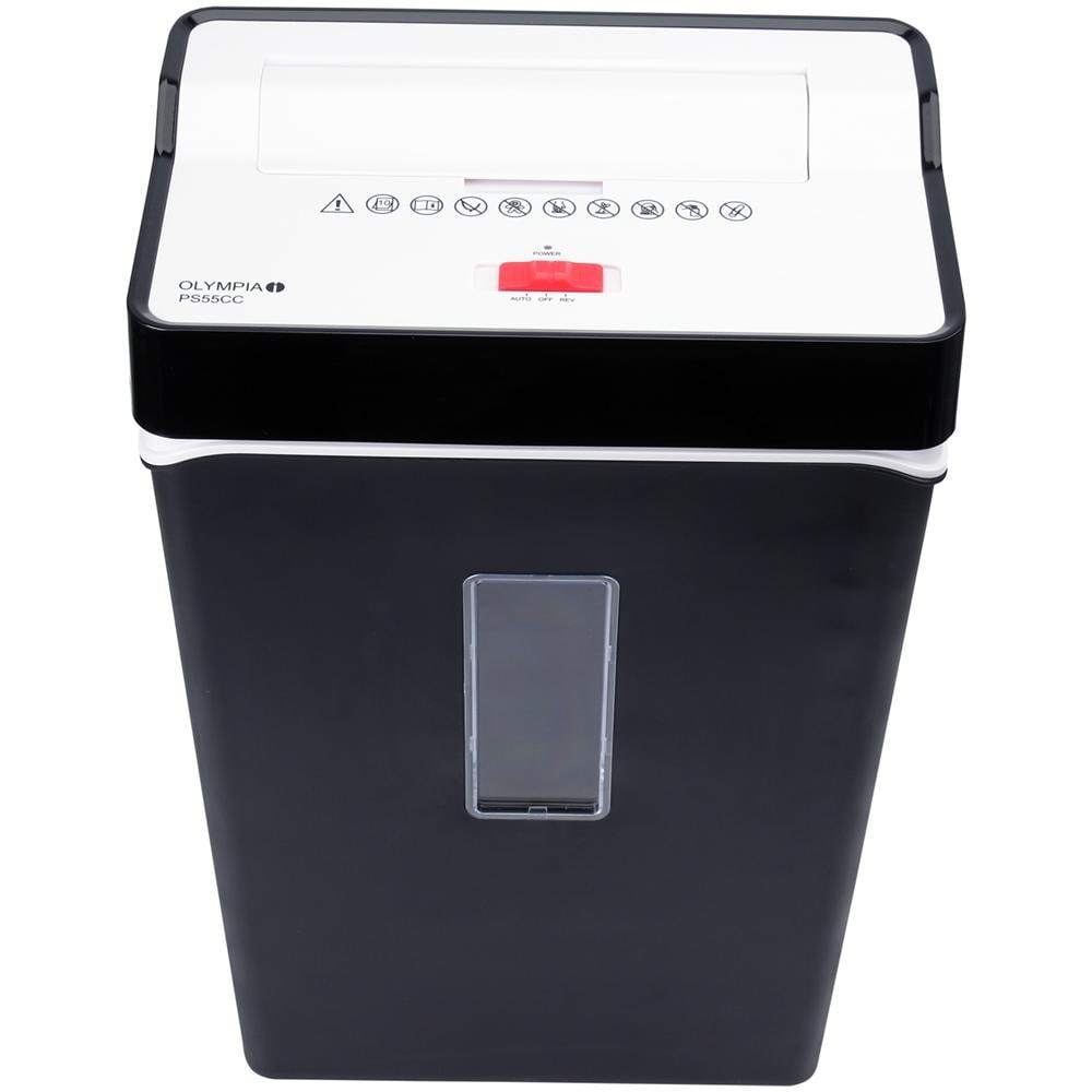 Distruggidocumenti a Particelle PS 55 CC Automatico con cestino da 21L capacità di 10 fogli - Nero - Foto 2