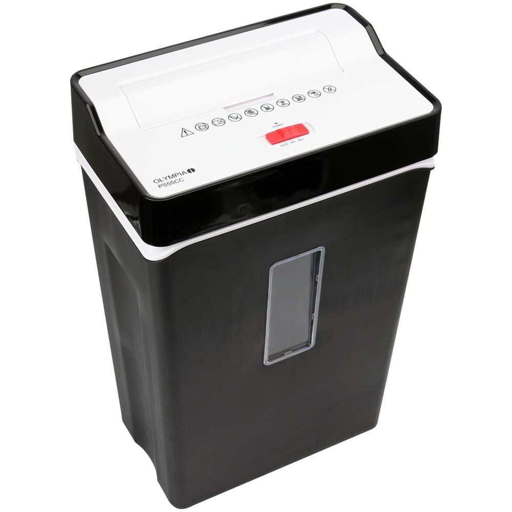 Distruggidocumenti a Particelle PS 55 CC Automatico con cestino da 21L capacità di 10 fogli - Nero - Foto 4