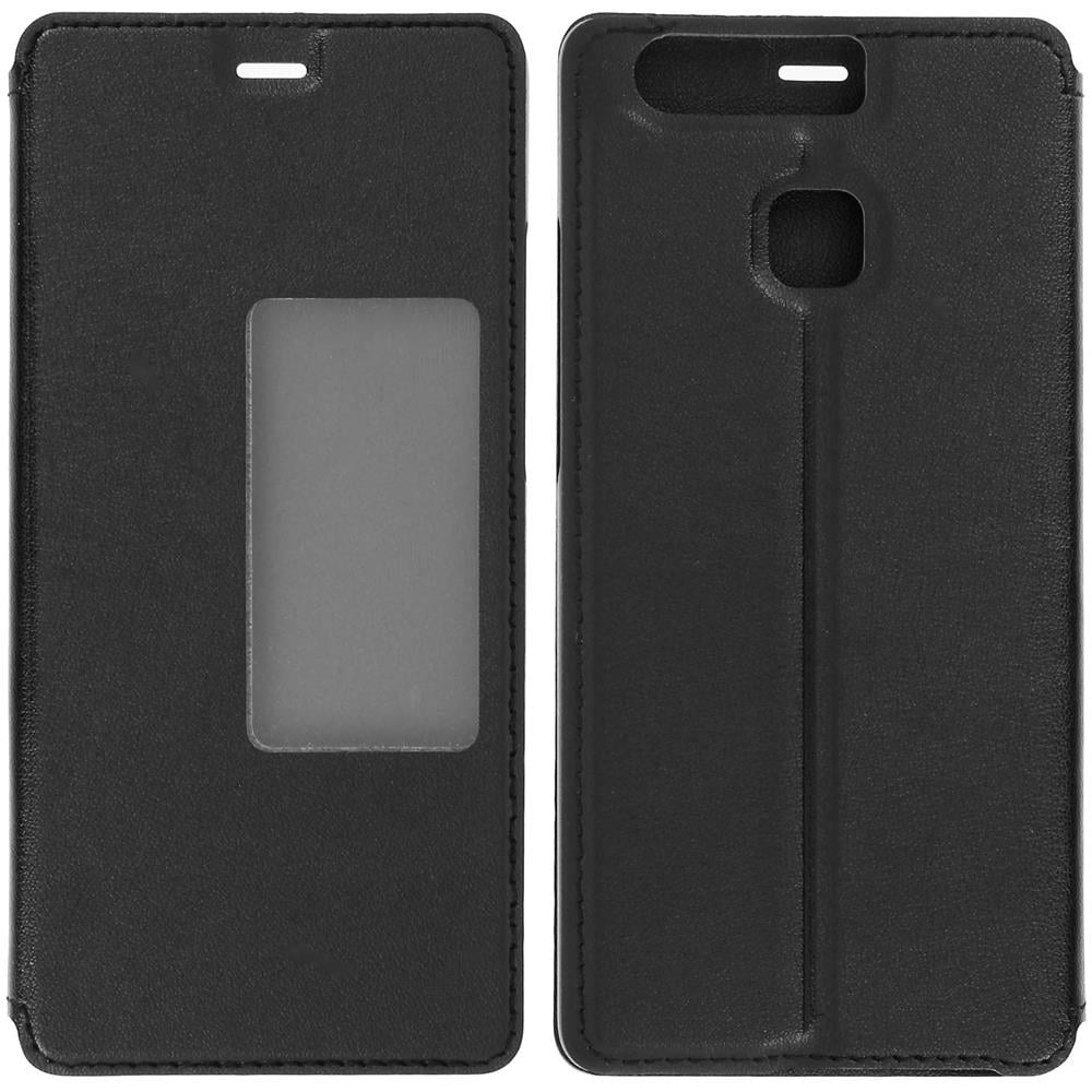 Custodia A Libro S-view Per Huawei P9 - Nera - Foto 2