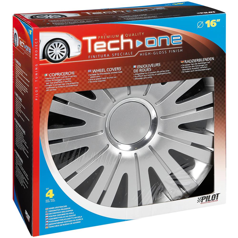 Copricerchi Auto Universali 16 Pollici Tech-one Active Silver 31558 - Foto 7