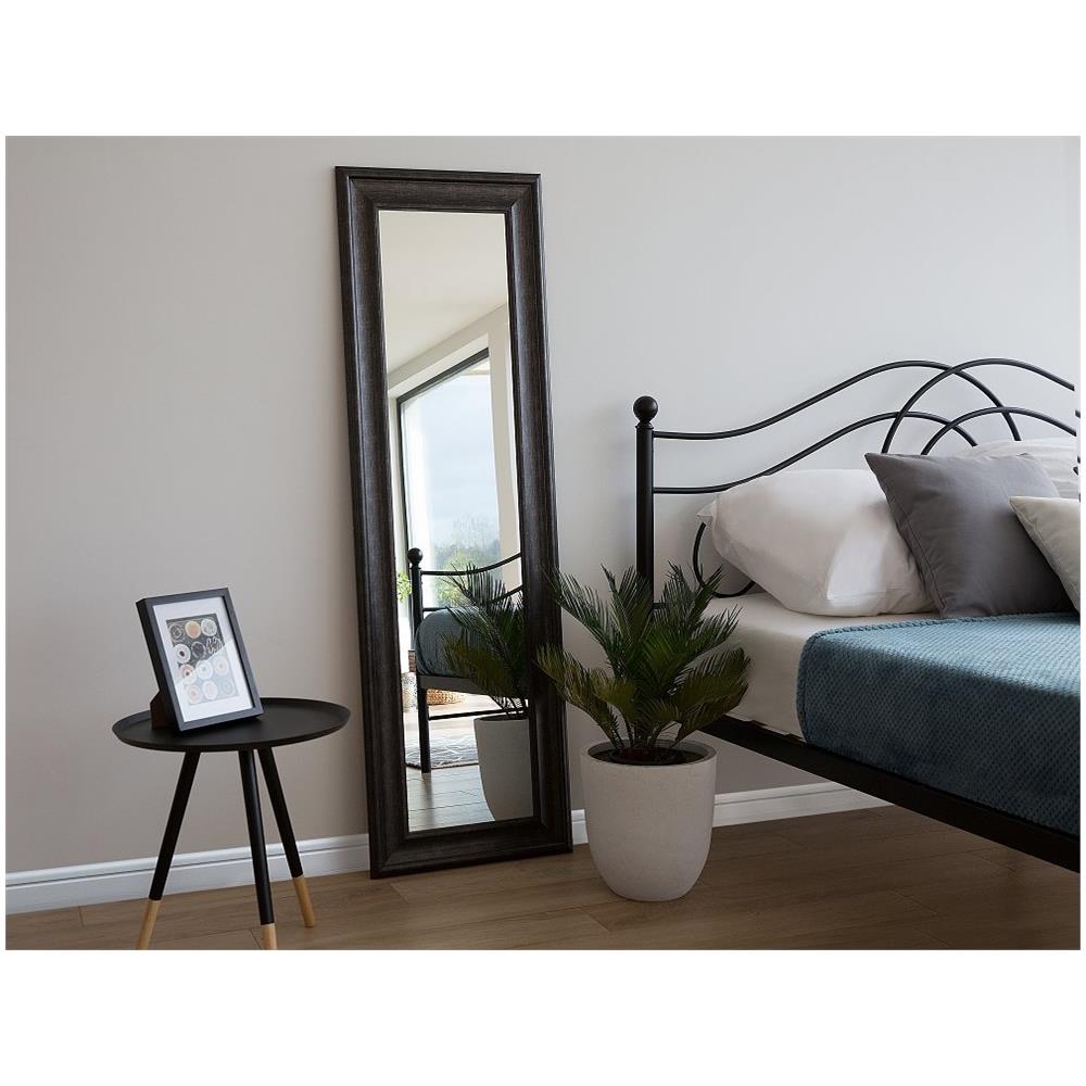 Specchio Moderno Da Parete Con Cornice Nera 51x141cm Lunel - Foto 1