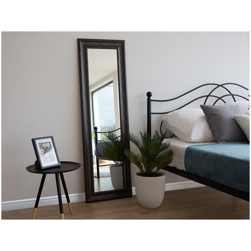 Specchio Moderno Da Parete Con Cornice Nera 51x141cm Lunel - Foto 2