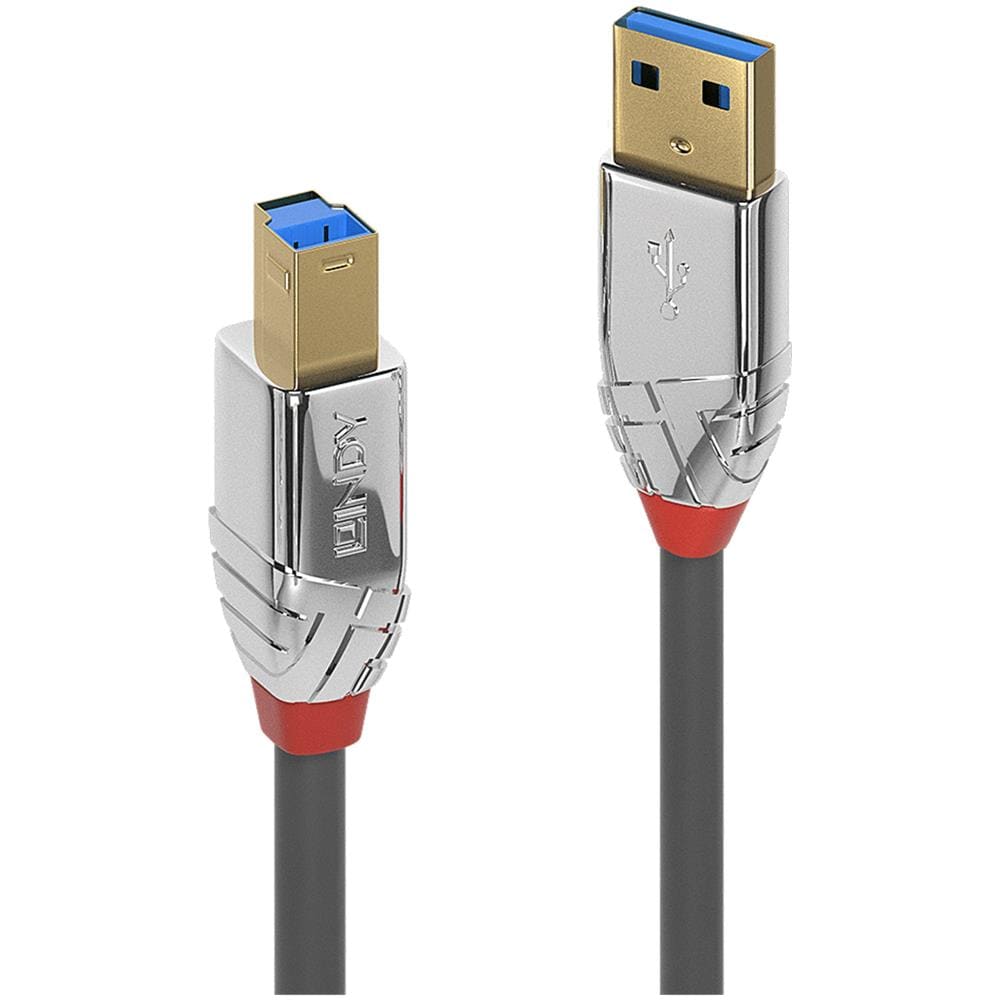 36660 Cavo Usb 0,5 M Usb 3.2 Gen 1 (3.1 Gen 1) Usb A Usb B Cromo, Grigio - Foto 1