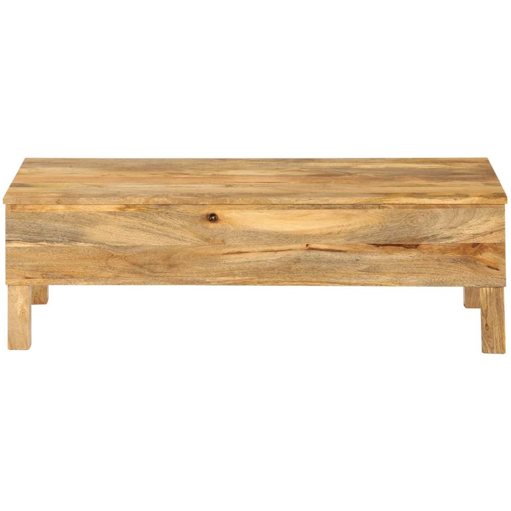 Tavolino Da Caffè In Legno Massello Di Mango 110x55x35 Cm - Foto 7