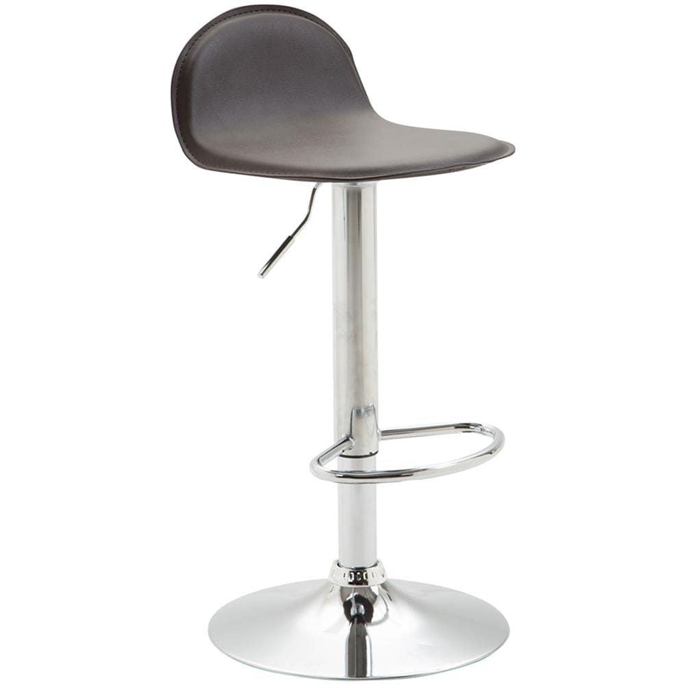 Sgabello Da Bar Girevole E Regolabile - Design Moderno, Imbottito In Similpelle, Portata 120kg, Colore Nero - Foto 9