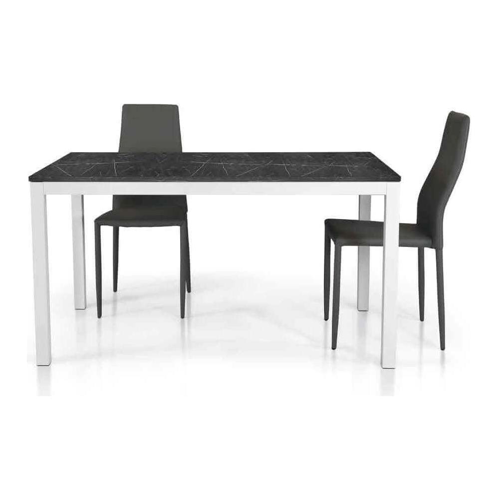 Flick - Tavolo Effetto Marmo Allungabile 110 X 70 - Foto 3