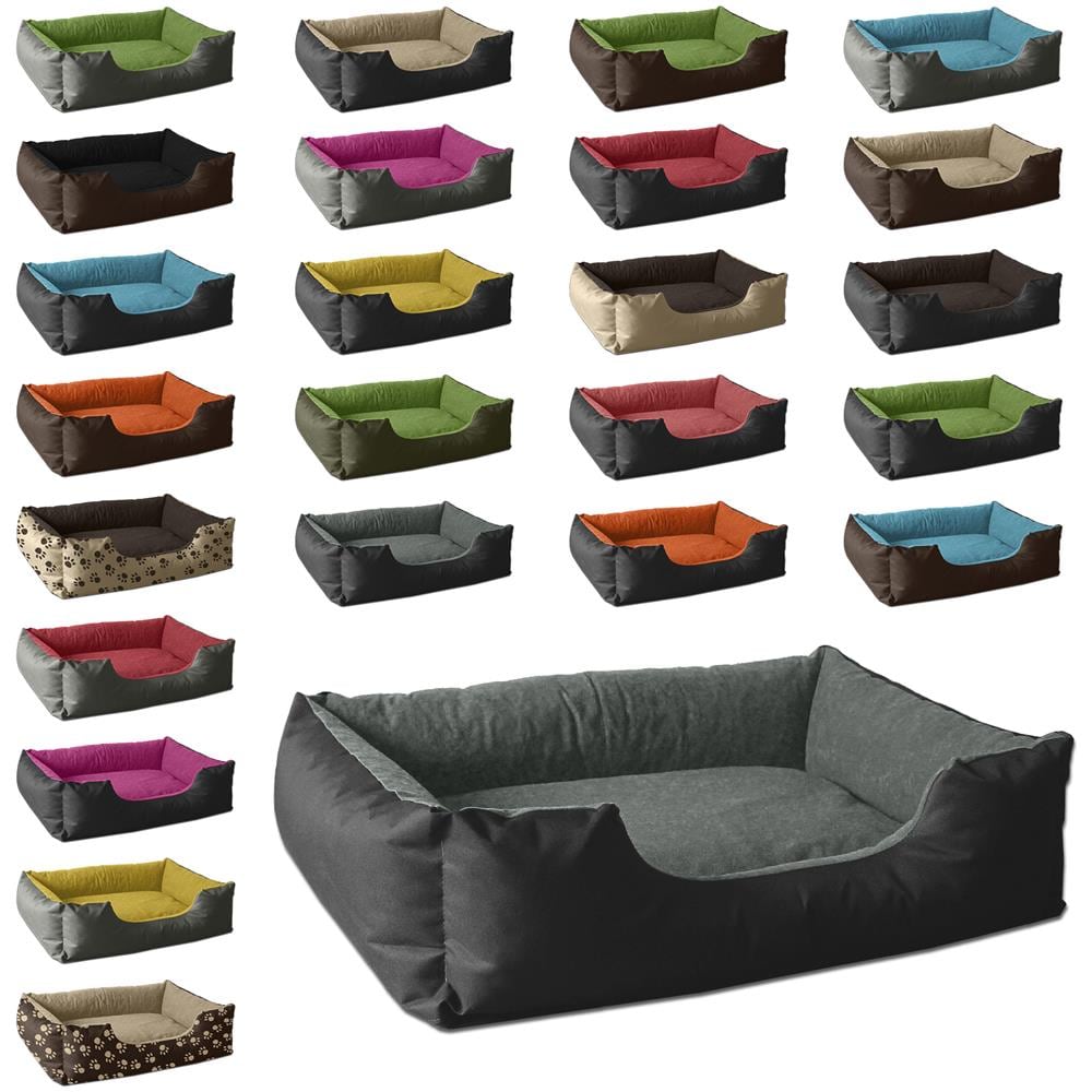 Lupi Letto Per Cane / gatto Cuccia Cuscino Per Cane, Divano Per Cane, Cestino Per Cane, Nero / grigio M - Foto 2