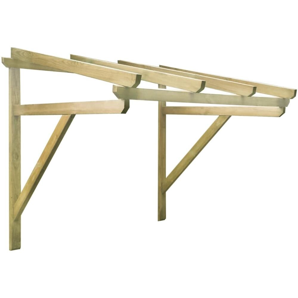 Tettoia per Porta d'Ingresso 200x100x100 cm in Legno di Pino - Foto 3