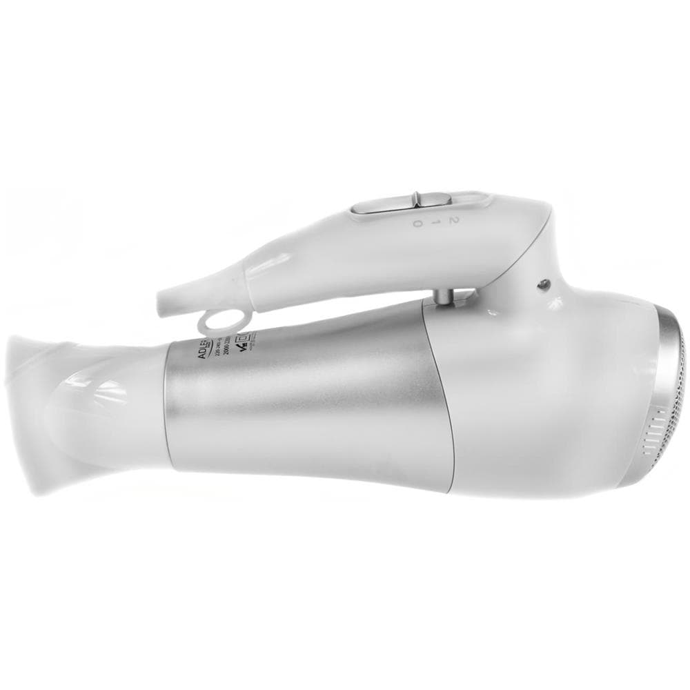 Asciugacapelli Adler Ad 2225 2200 W, Numero Di Impostazioni Di Temperatura 2, Bianco / argento - Foto 2
