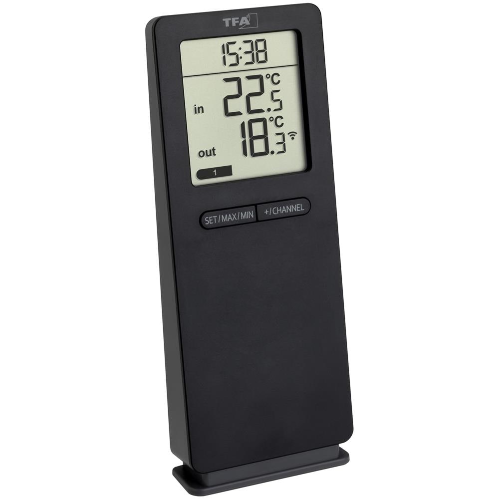 30.3071.01 termometro Termometro da ambiente elettronico Interno /esterno Nero - Foto 1